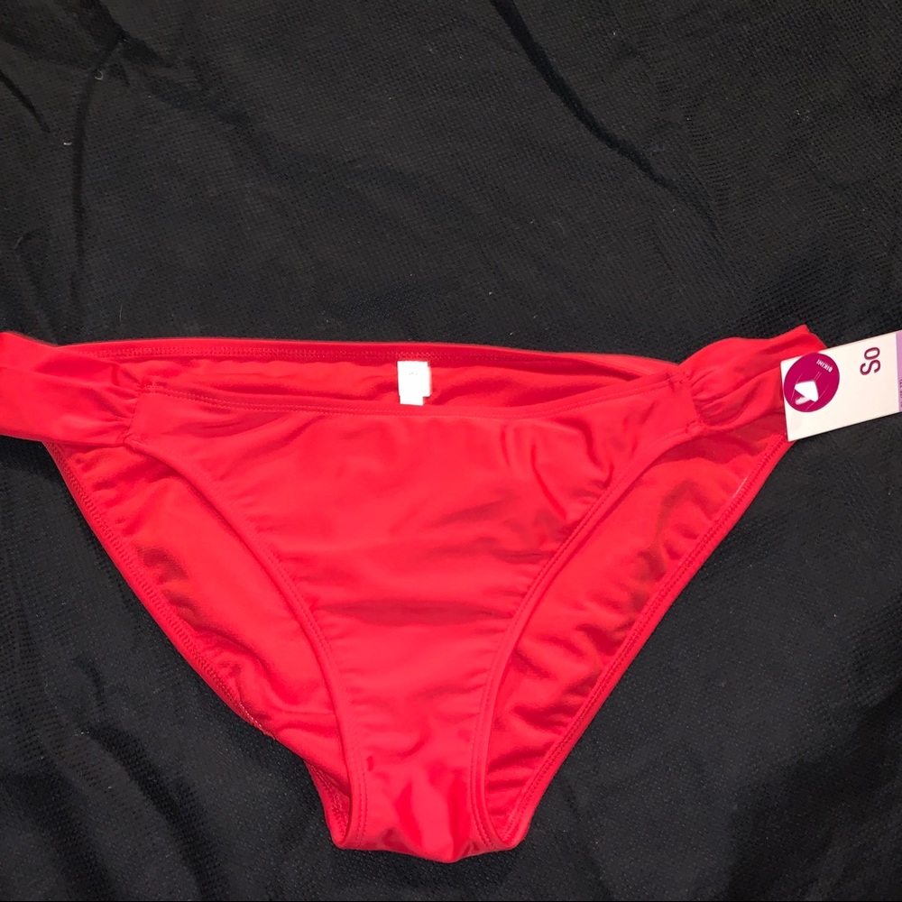 SO Fiesta Red Bikini Bottoms XL 15 17 NWT